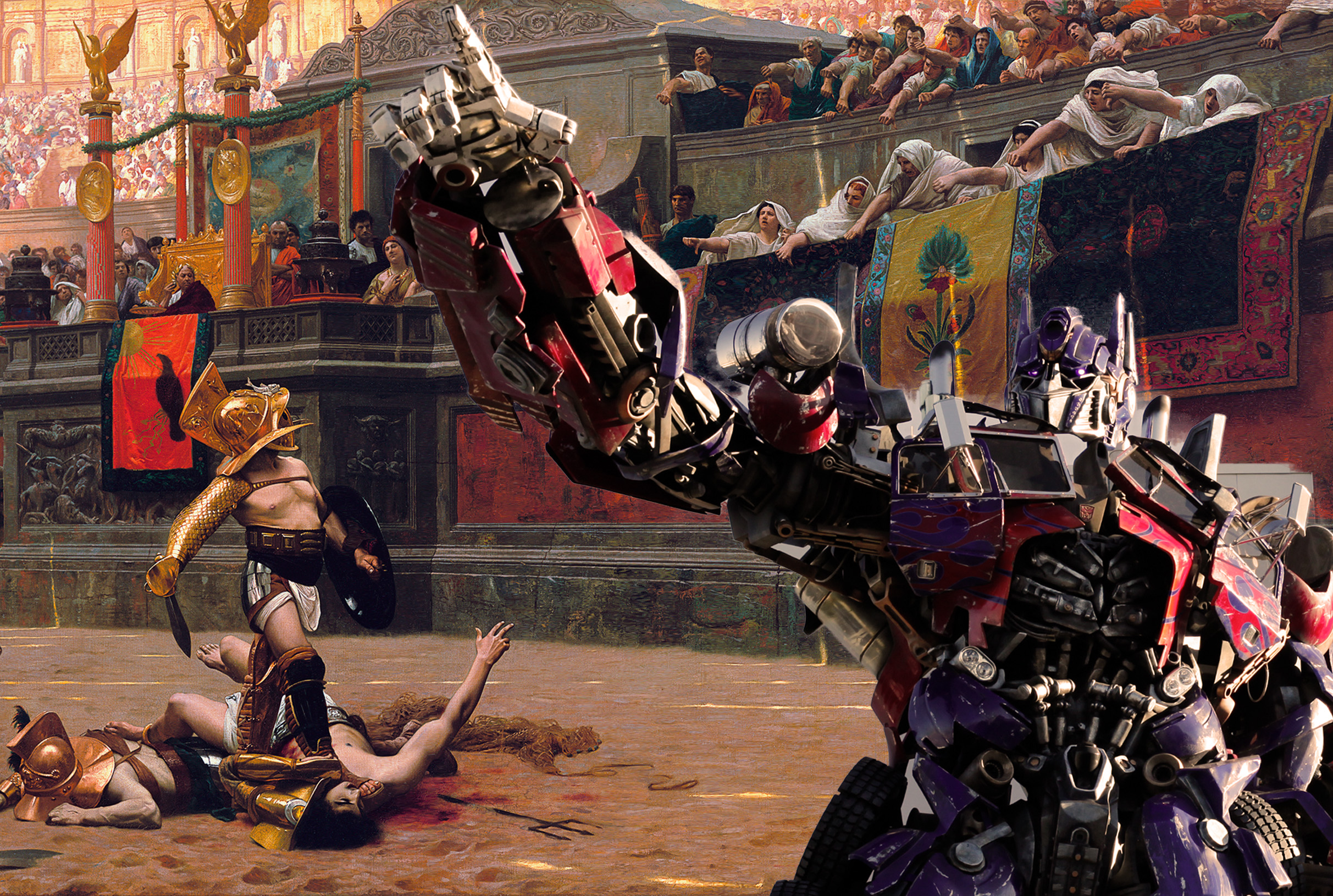 ¡Ave Imperator, los Transformers te saludan!