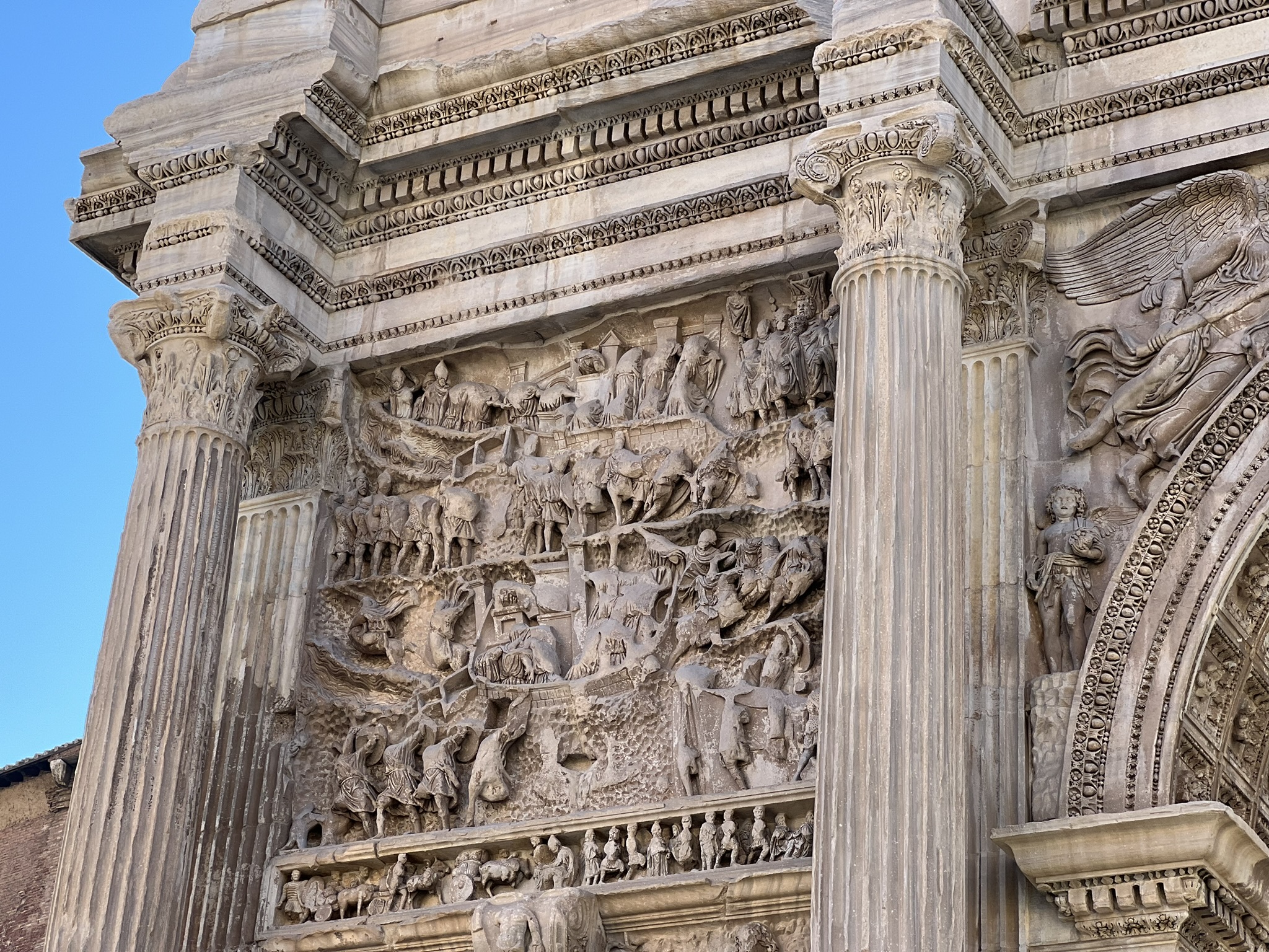 Detalle arco de Septimio Severo