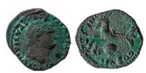 Denario antes identificado como acuñado en septiembre del año 79